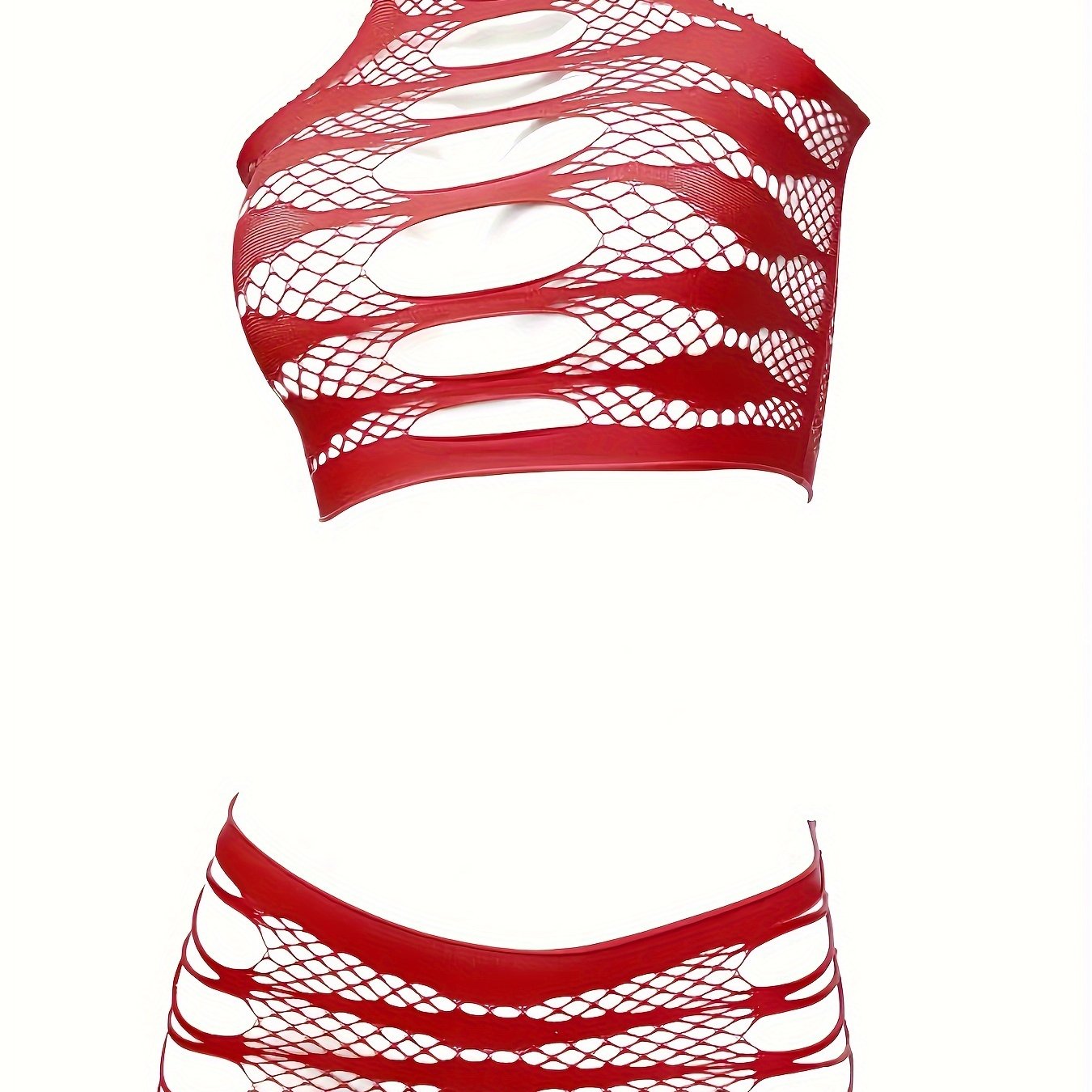 Black Lace Bodysuit and High-Waisted Shorts Set for Women