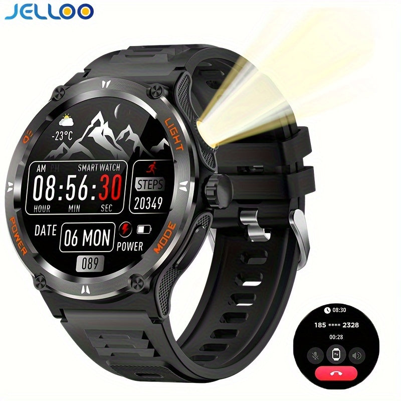 Smart Watch with 3.89cm Touch Screen 360p Waterproof 100+ Sports Modes Calorie and Weather Tracking Compatible with iPhone and Android