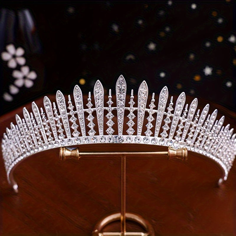 To'ylar va Maxsus Tadbirlar uchun Alloy Rhinestone Tiara Soch Taxtasi