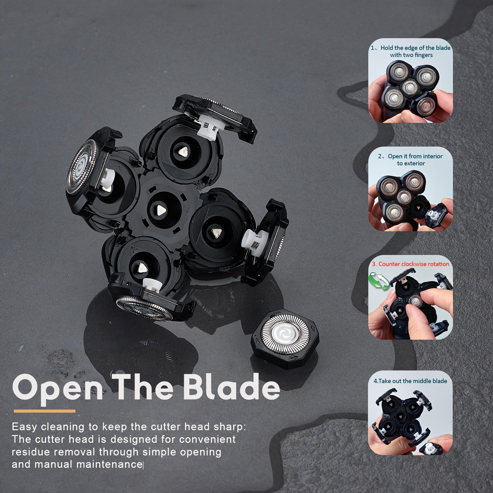 Men's Electric Shaver Blade Replacement Spare for Five-Petal/6-Petal/7-Petal Shaving Machine