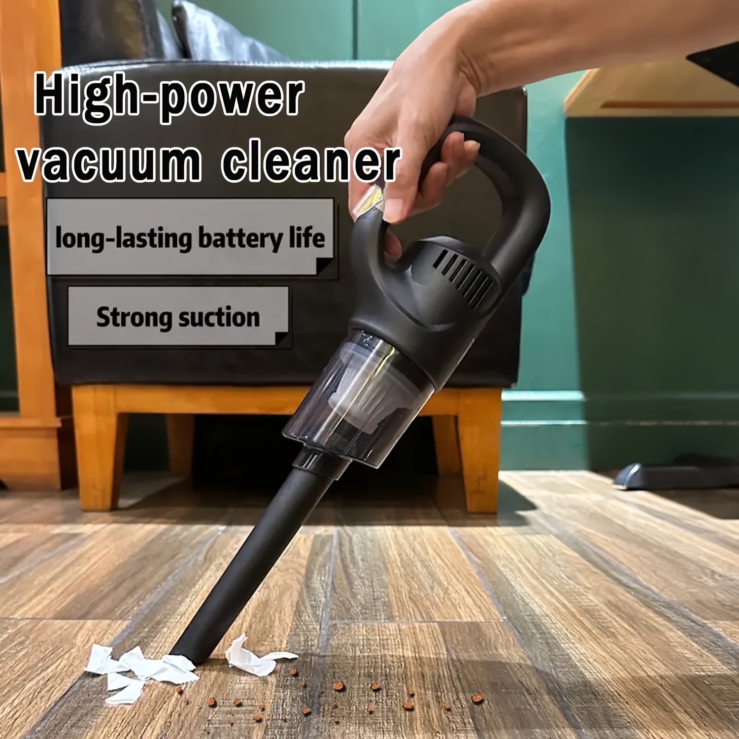 Wireless Handheld Cordless Vacuum Cleaner for Home and Car with Strong Suction