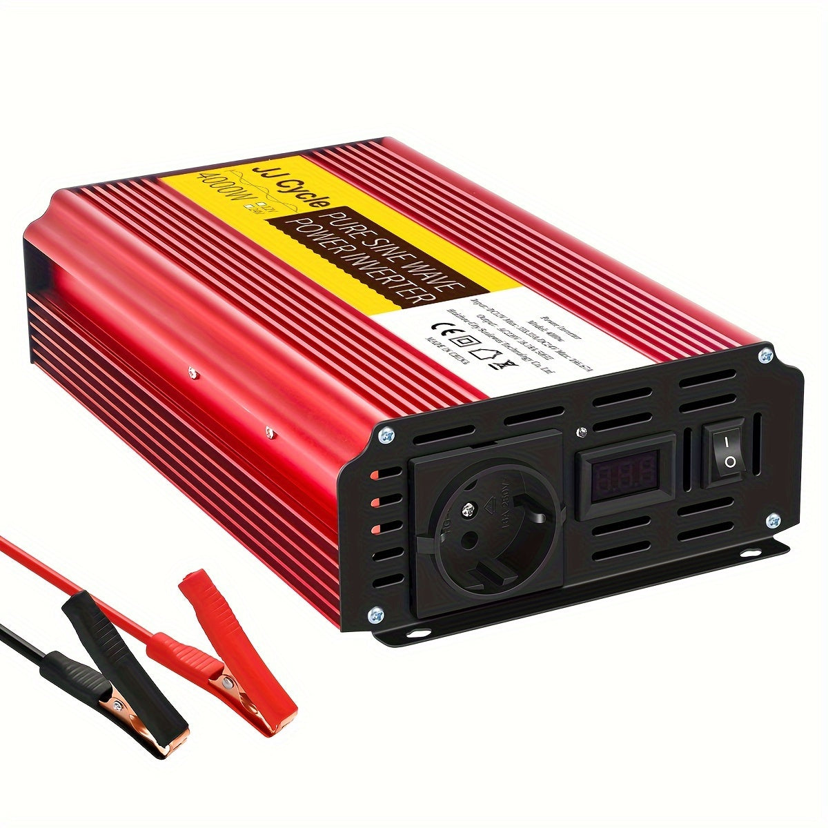 5000W Pure Sine Wave Inverter DC 12V/24V to AC 220V 50Hz Car Power with EU Plug