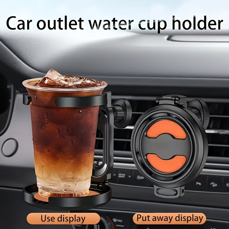 Universal ABS Foldable Car Cup Holder Vent Mount for Hot Cold Drinks
