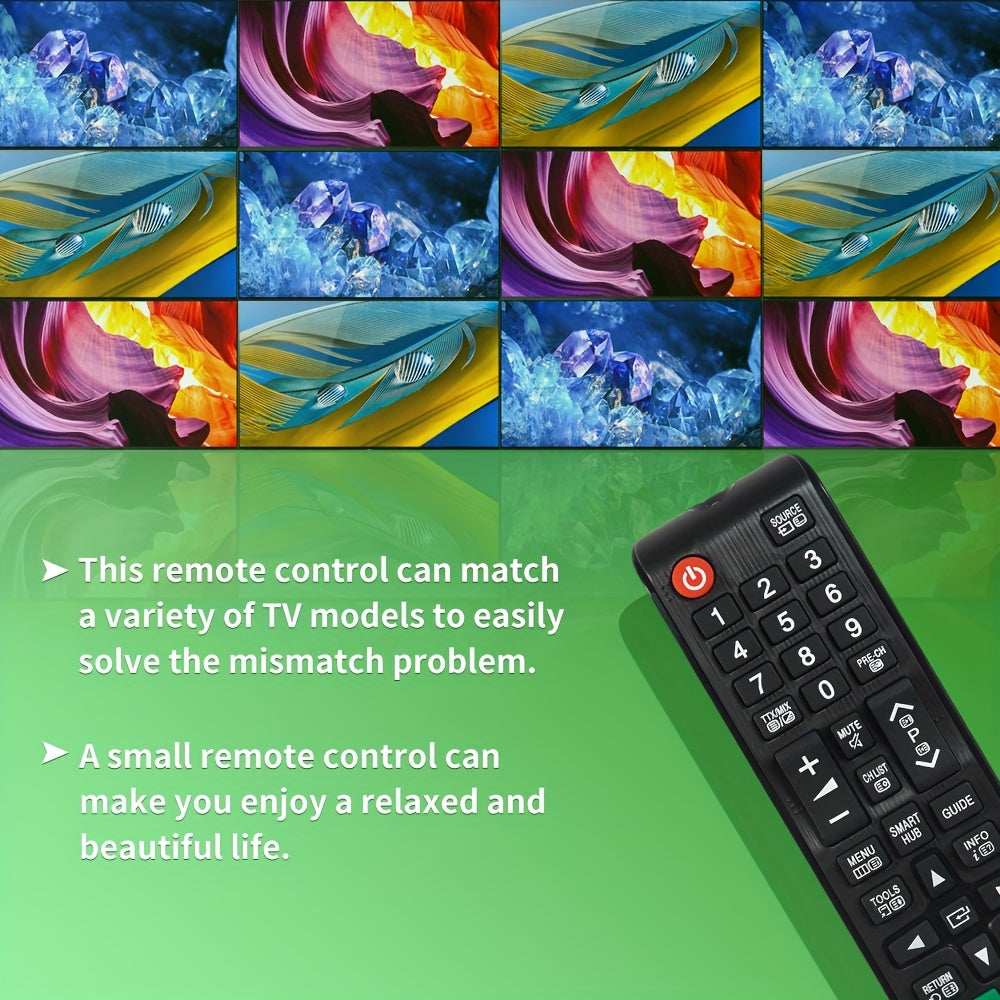 Universal Infrared TV Remote Control Battery Operated Quick Setup Compatible with All Models