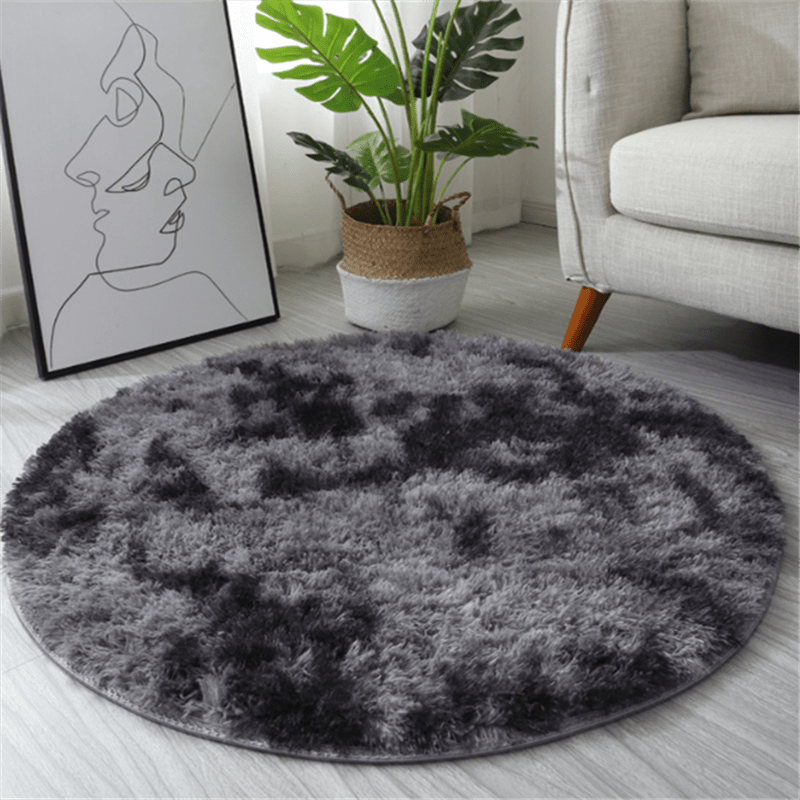Soft Plush Round Area Rug for Bedroom and Living Room Cozy Fluffy Comfort