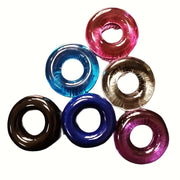 Men Soft Stretchy Cock Rings Set with Colorful Designs for Delay Control