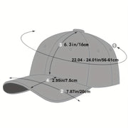 Men's Baseball Cap Adjustable UV Protection Lightweight Polyester Casual Outdoor Spring Autumn