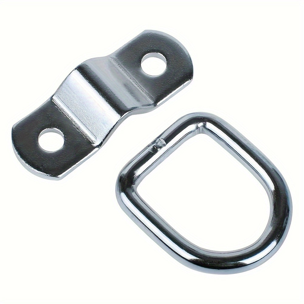 4 to'plam Cargo Lashing D Ring Staple Cleat Tie Down Rings for Trailers Vans