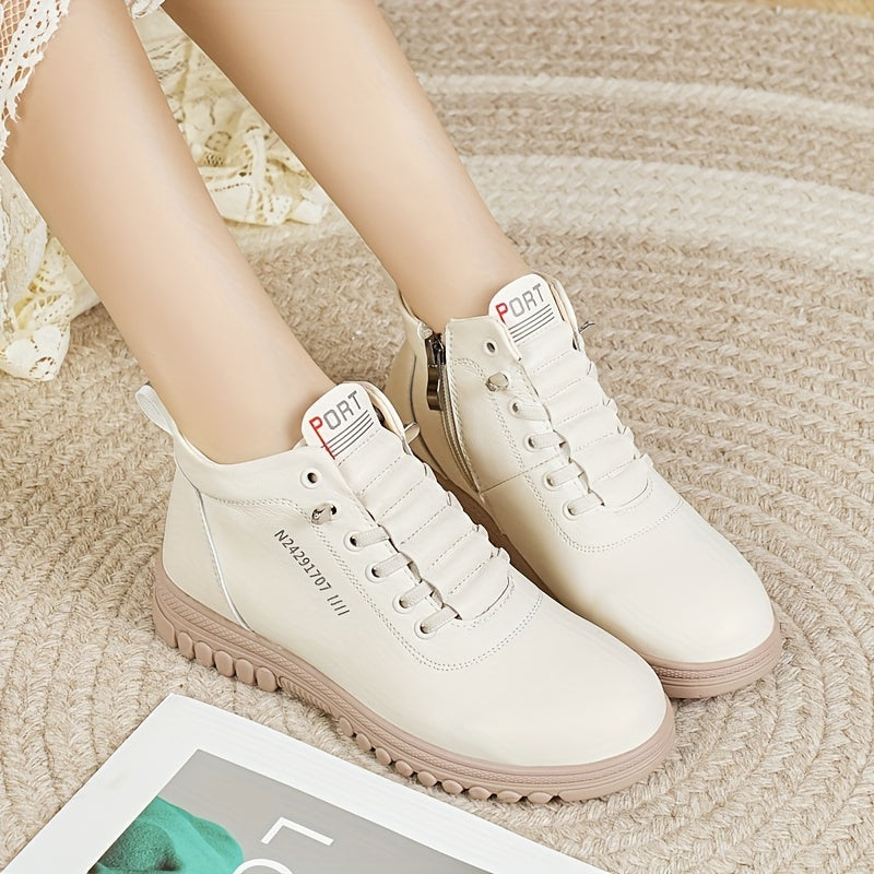Women's Non-Slip Soft-Soled Short Boots Spring Autumn High-Top Shoes
