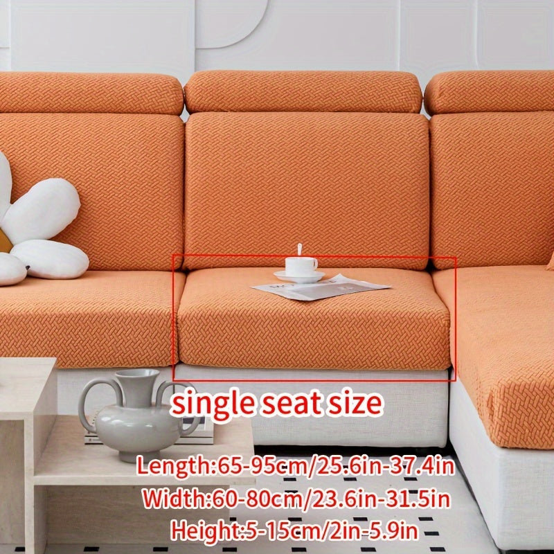 Современный жаккардовый чехол для дивана, изготовленный из прочного полиэстера и спандекса, не скользит, подходит для домашних животных, легкий в уходе, подходит для кресел и секционных диванов.