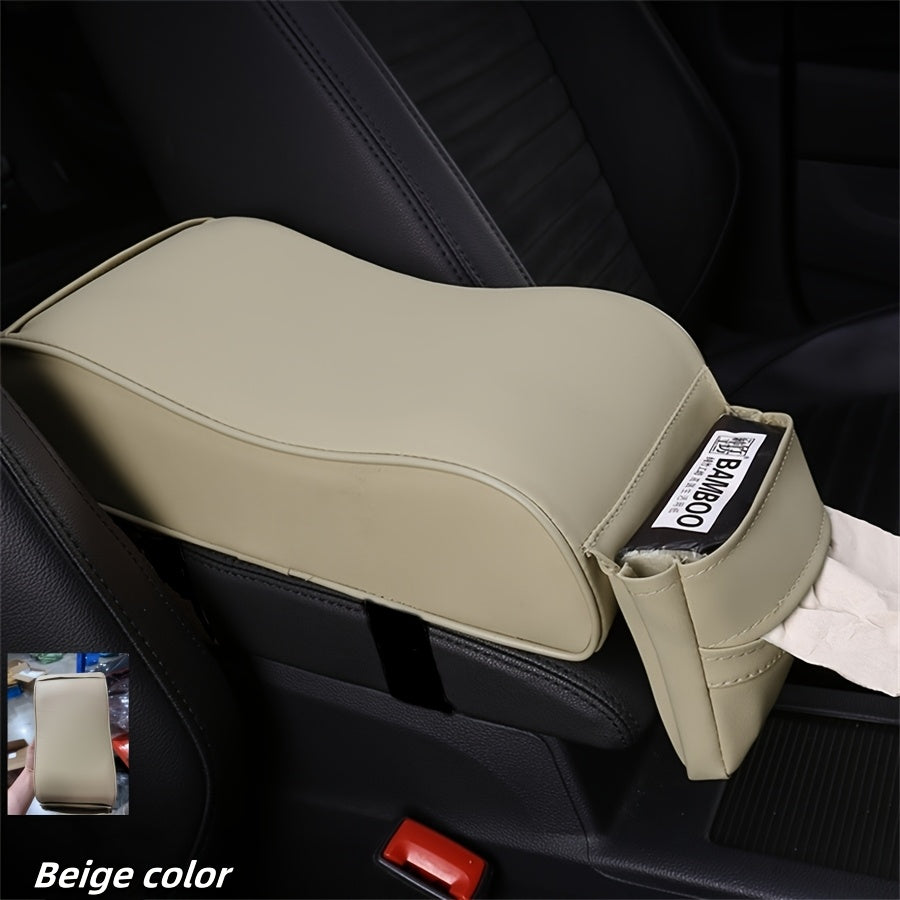 Universal Car Armrest Box Pad Cover with Storage Boost and Protection