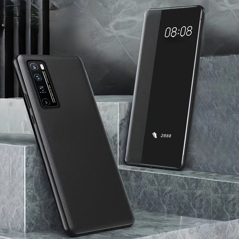 Мягкий панельный чехол-книжка, подходящий для различных моделей мобильных телефонов.