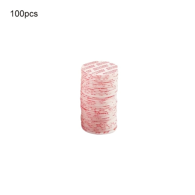 100 Pieces 38mm Self-Adhesive Tamper-Resistant Seal Caps for Jars and Bottles