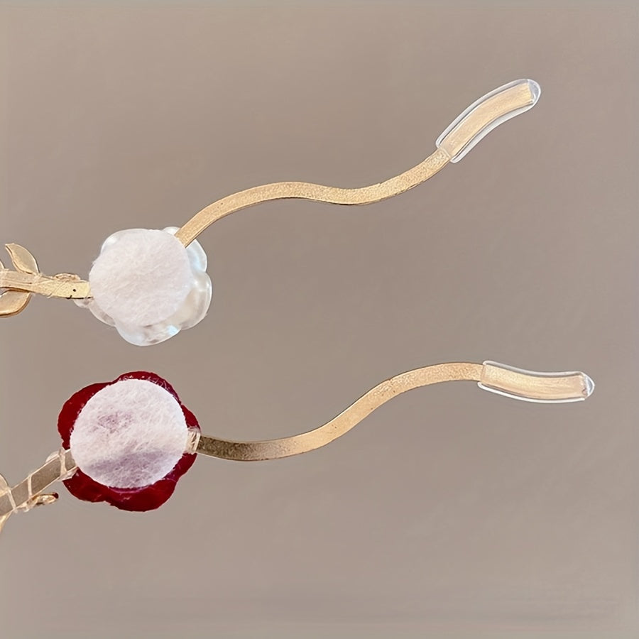 Розовая повязка с искусственными жемчужинами для женщин и девочек, винтажный свадебный аксессуар для вечеринки