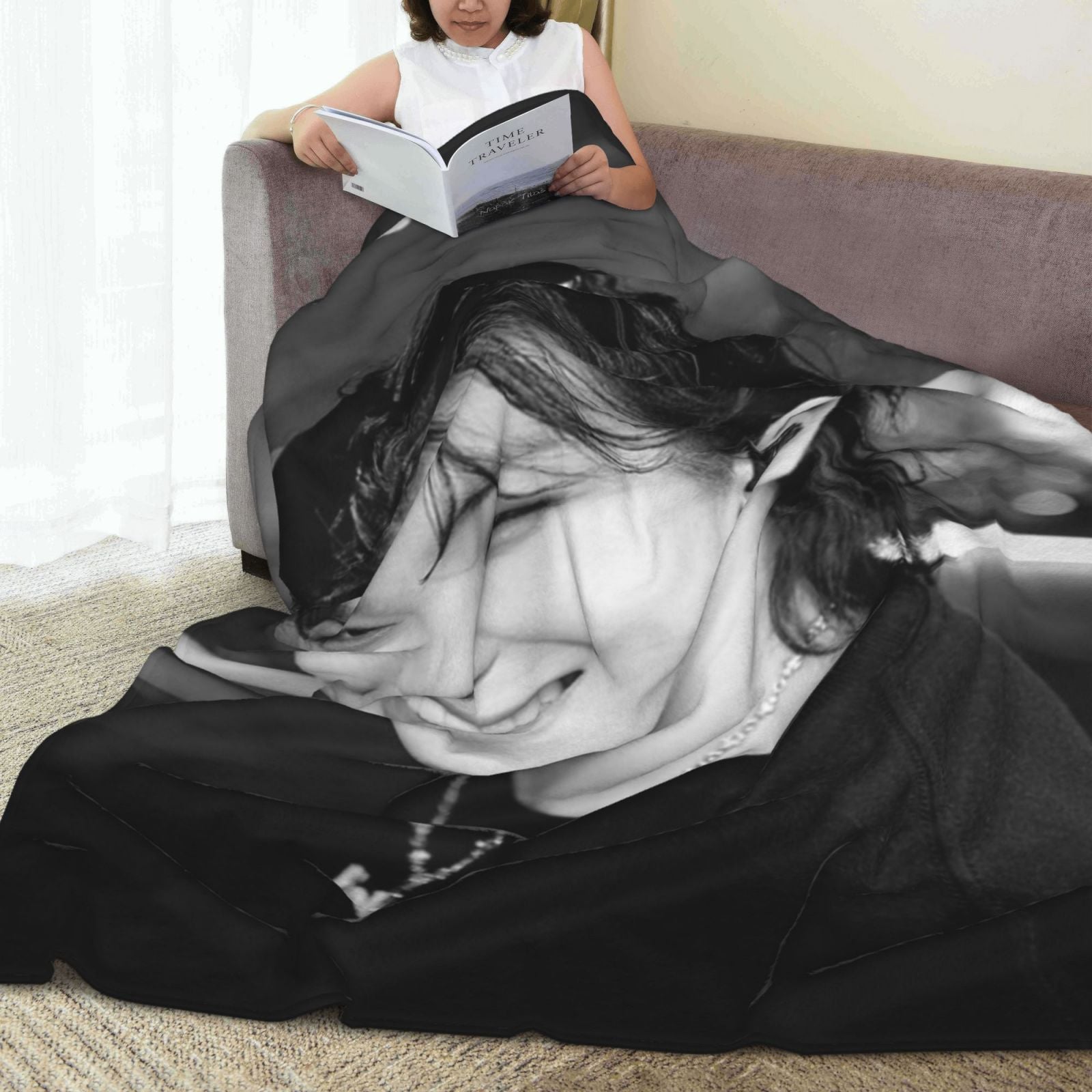 Ayollar uchun yumshoq flanel yostiqchasi, barcha mavsumlar uchun qulay sovgʻa