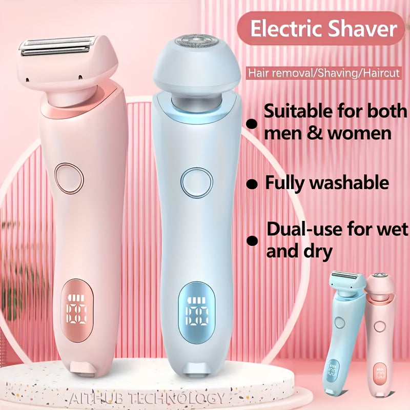 Women’s Cordless 2-in-1 Shaver and Trimmer Wet Dry USB Rechargeable