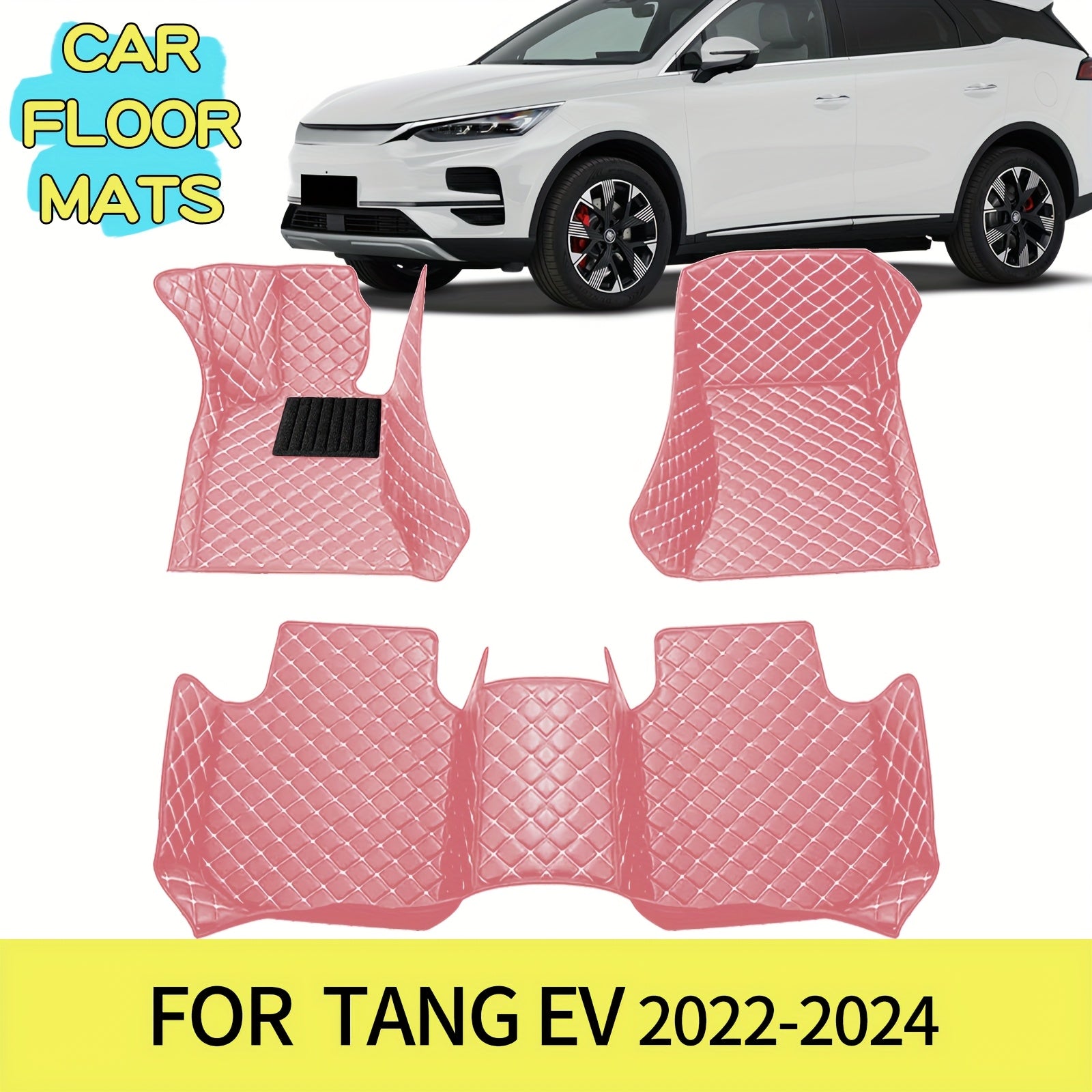 All-Weather Waterproof PU Leather Car Floor Mat for SUV Waterproof Dustproof Durable