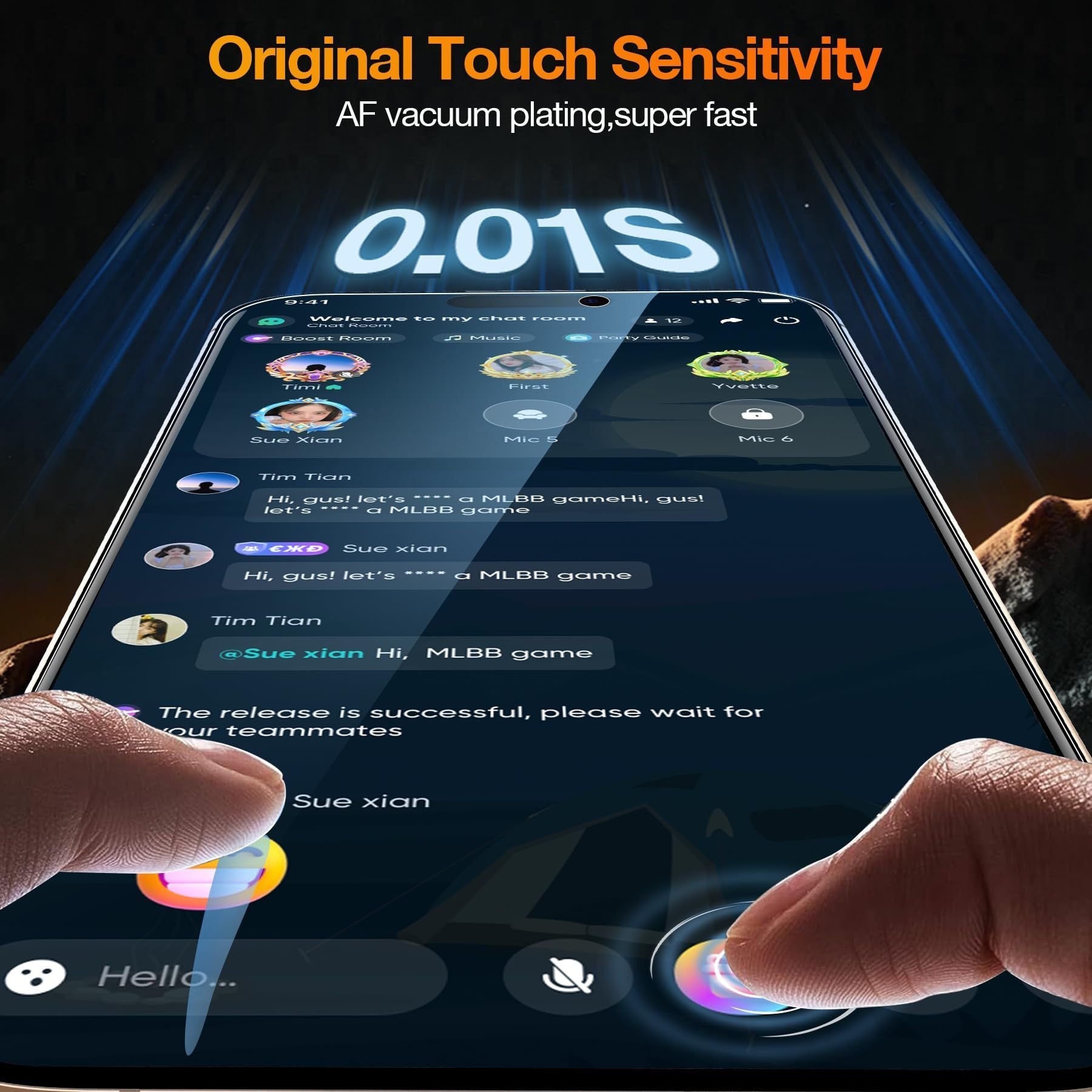 Set of 6 Tempered Glass Privacy Screen Protectors for iPhone 11-16 Pro Max Plus