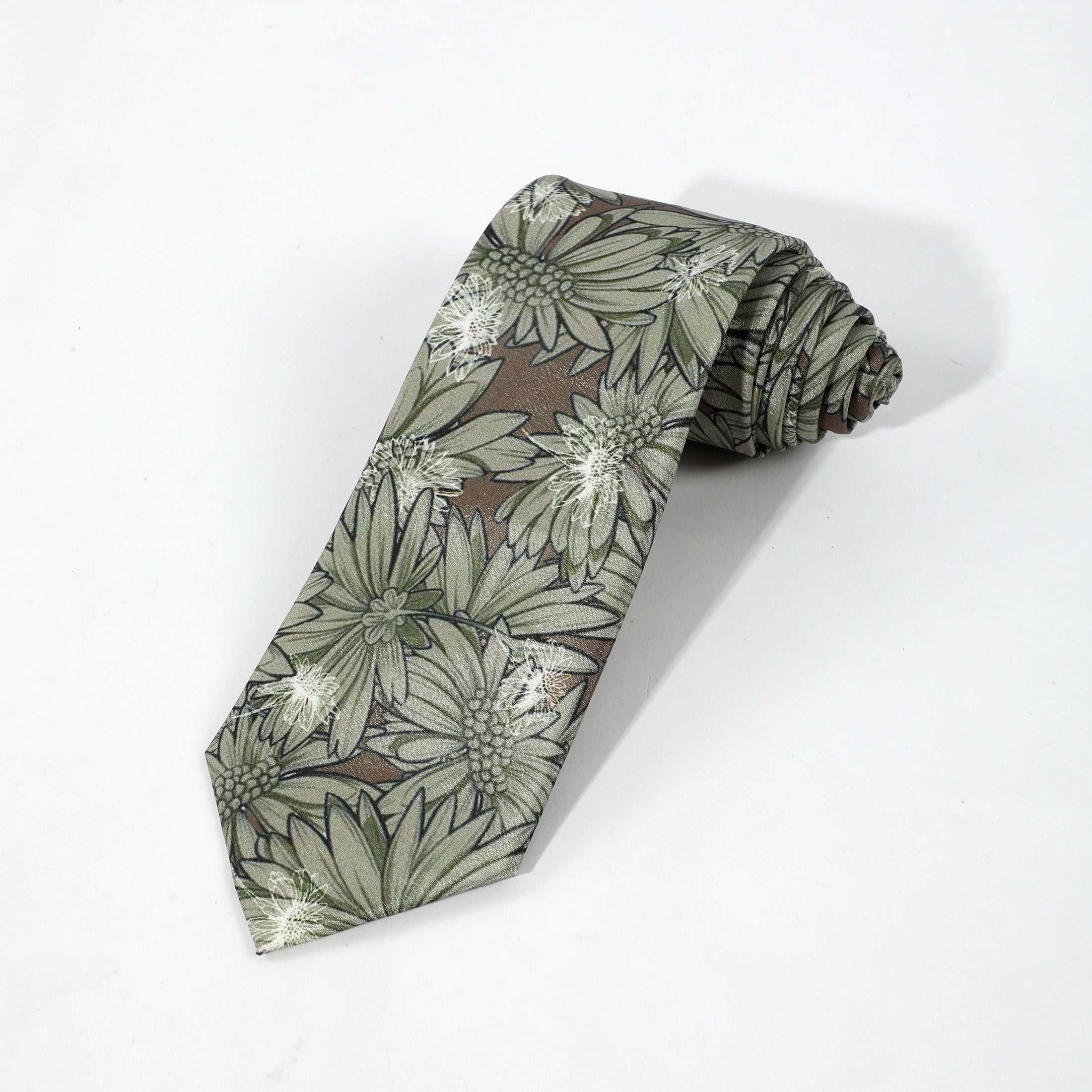 Men's Retro Floral Pattern Tie for Parties and Travel Gift Option