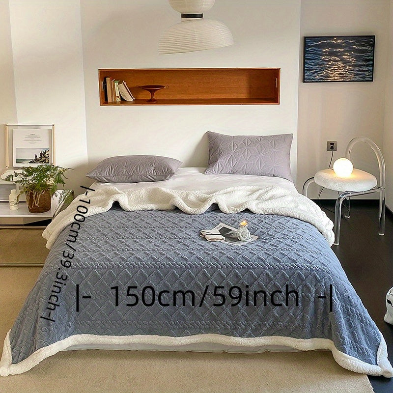 Qulay Fleece tashlash plashkasi 1-chi qirrali ikki tomonlama yumshoq polyester, yotoqxona va mehmonxona uchun, yashil, ko'k, sariq