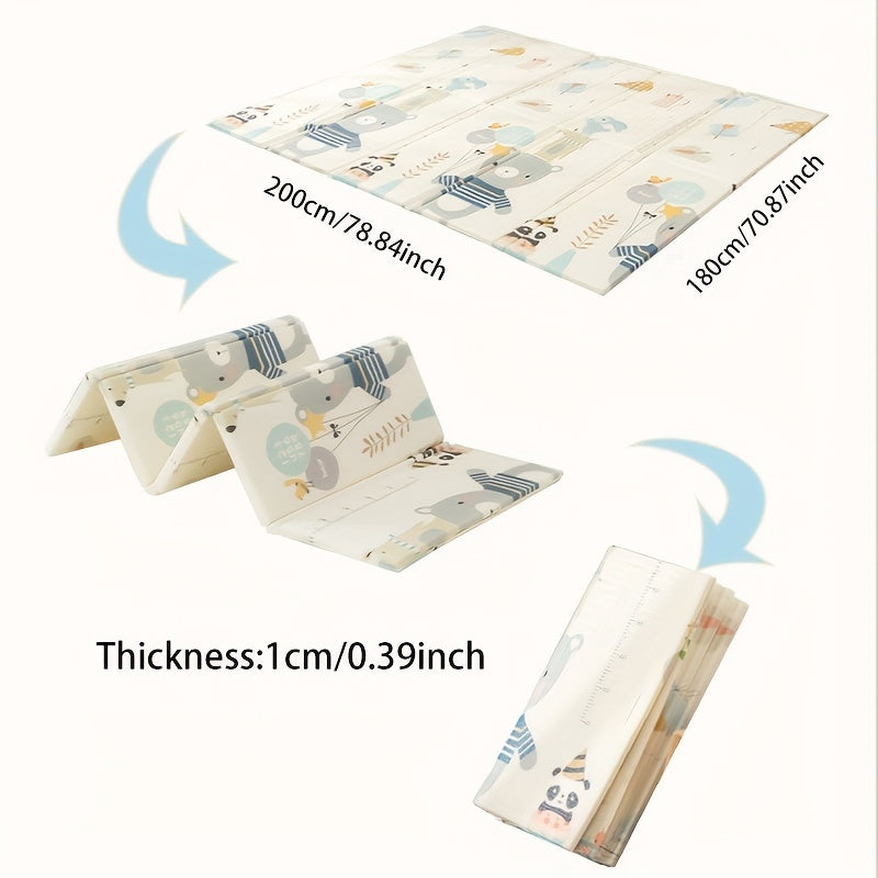 Kids Foam Floor Mat Foldable Non-Toxic Odorless for Living Room Crawling