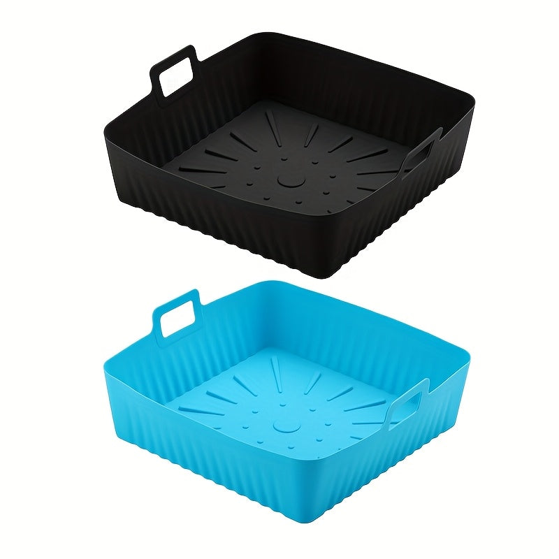 Kvadrat silikonli havo frayer uchun linzalar 22.86 sm, 6-9 Qt havo frayerlar uchun qayta ishlatiladigan qozon