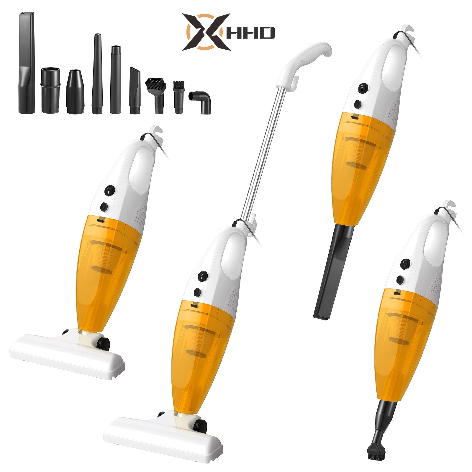 Yuviladigan HEPA filtri va kuchli so'rish quvvati bilan ipli pol vakuum tozalagich; uy, yotoqxona, yog'och pol va uy hayvonlari sochlari uchun mos.