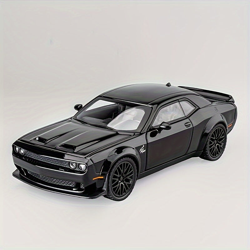 Black Diecast Metal Sports Car Model with Sound and Light for Kids Age 3+