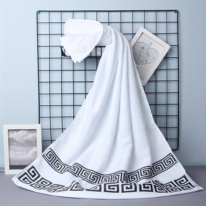 Juego de 3 toallas de algodón estilo griego para baño, mano, playa, hogar, viaje, regalo de Navidad