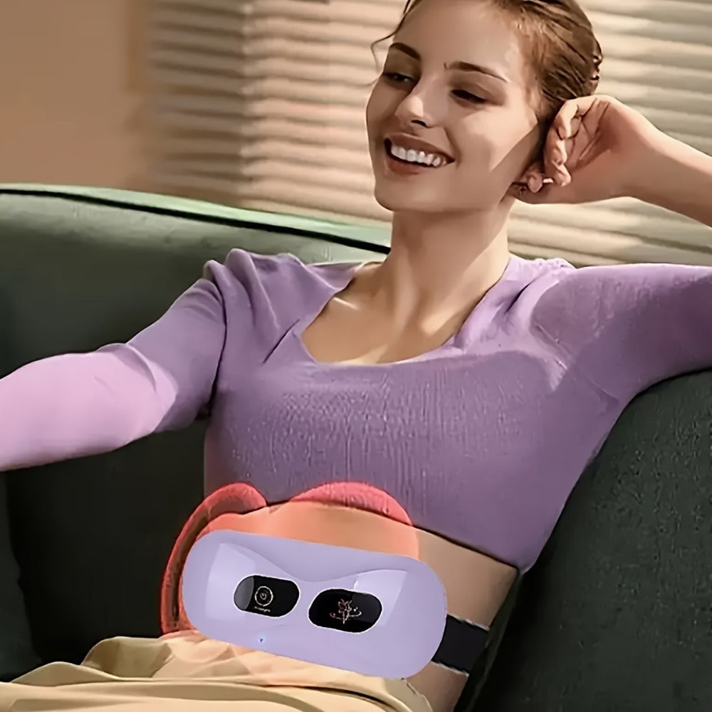 USB перезаряжаемый электрический пояс-миассажер для женщин с 5 режимами вибрации - отличный праздничный подарок!