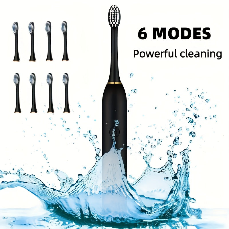 Electric Water Flosser and Sonic Toothbrush Set for Adults with 4 Brush Heads
