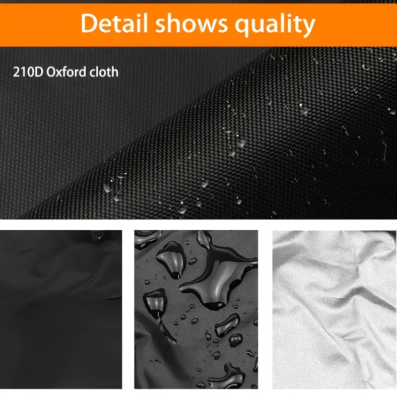 Outdoor Umbrella Cover Black Fabric Drawstring Closure for Gardens Patios Pergolas 6 Sizes