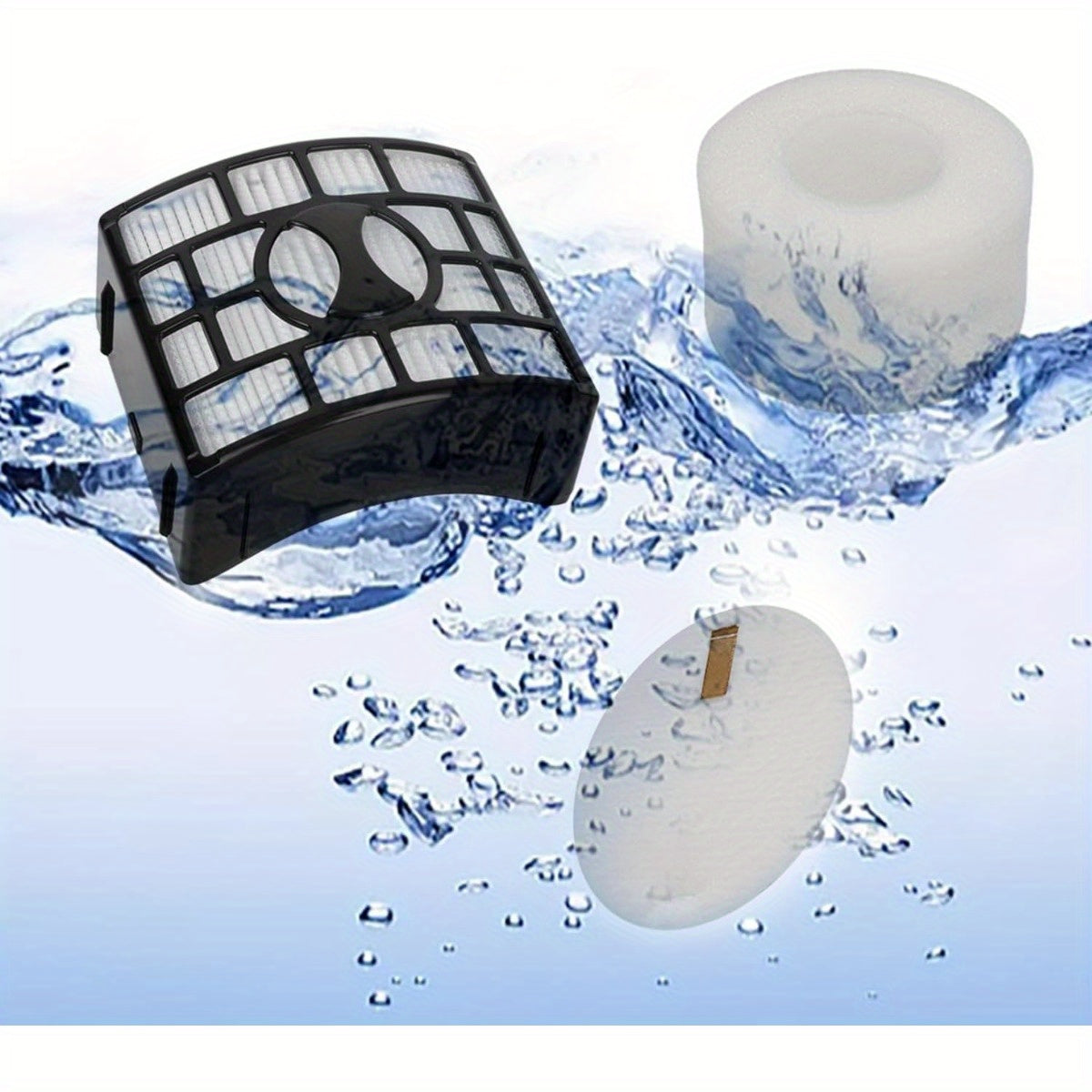 Shark NZ801UK changyutgichi uchun almashtirish qismlari, jumladan asosiy rolik cho'tkasi, yuqori samarali filtr va ko'pik filtrlar.