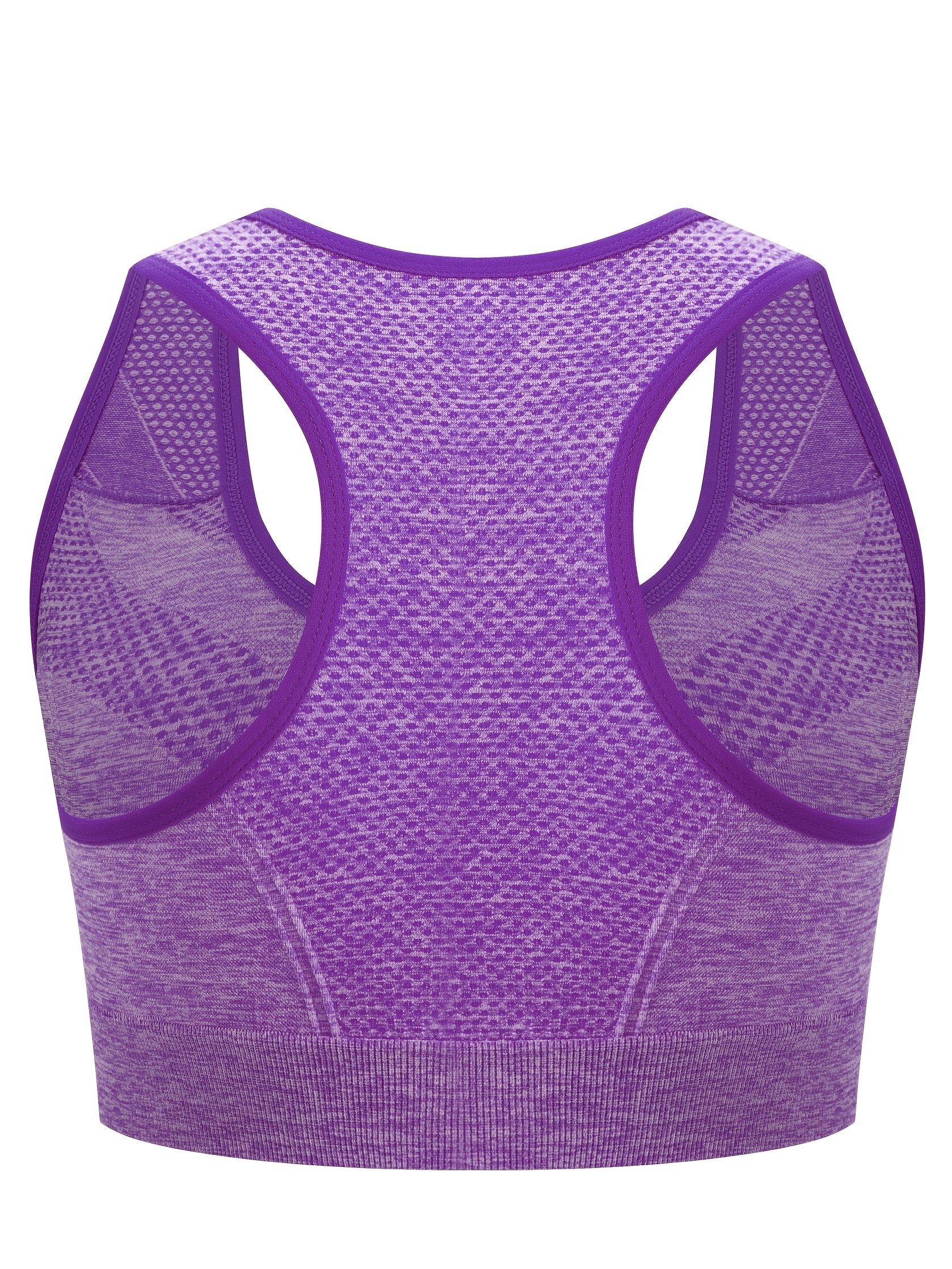 Plus Size Wireless Sports Bras 3-Pack Breathable Yoga Running Tank Tops Removable Padding