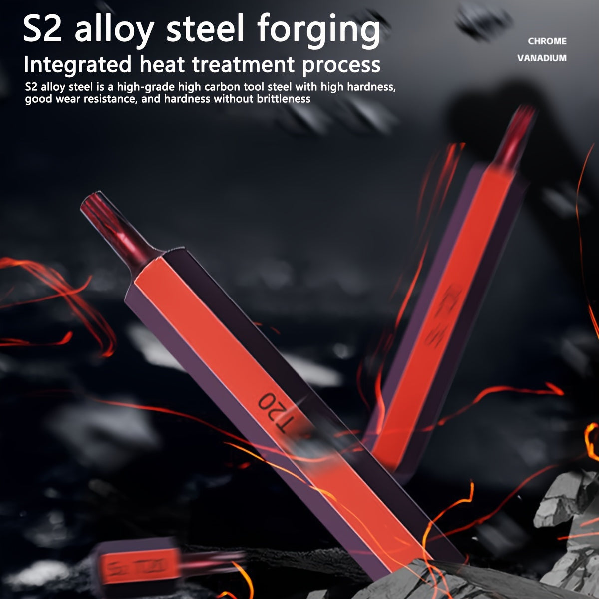 40 dona Yulduzcha Tishlari To'plami Magnitlangan S2 Po'latdan Yashirinlikni Oldini Oluvchi Xavfsizlik Torx Tornavida To'plami