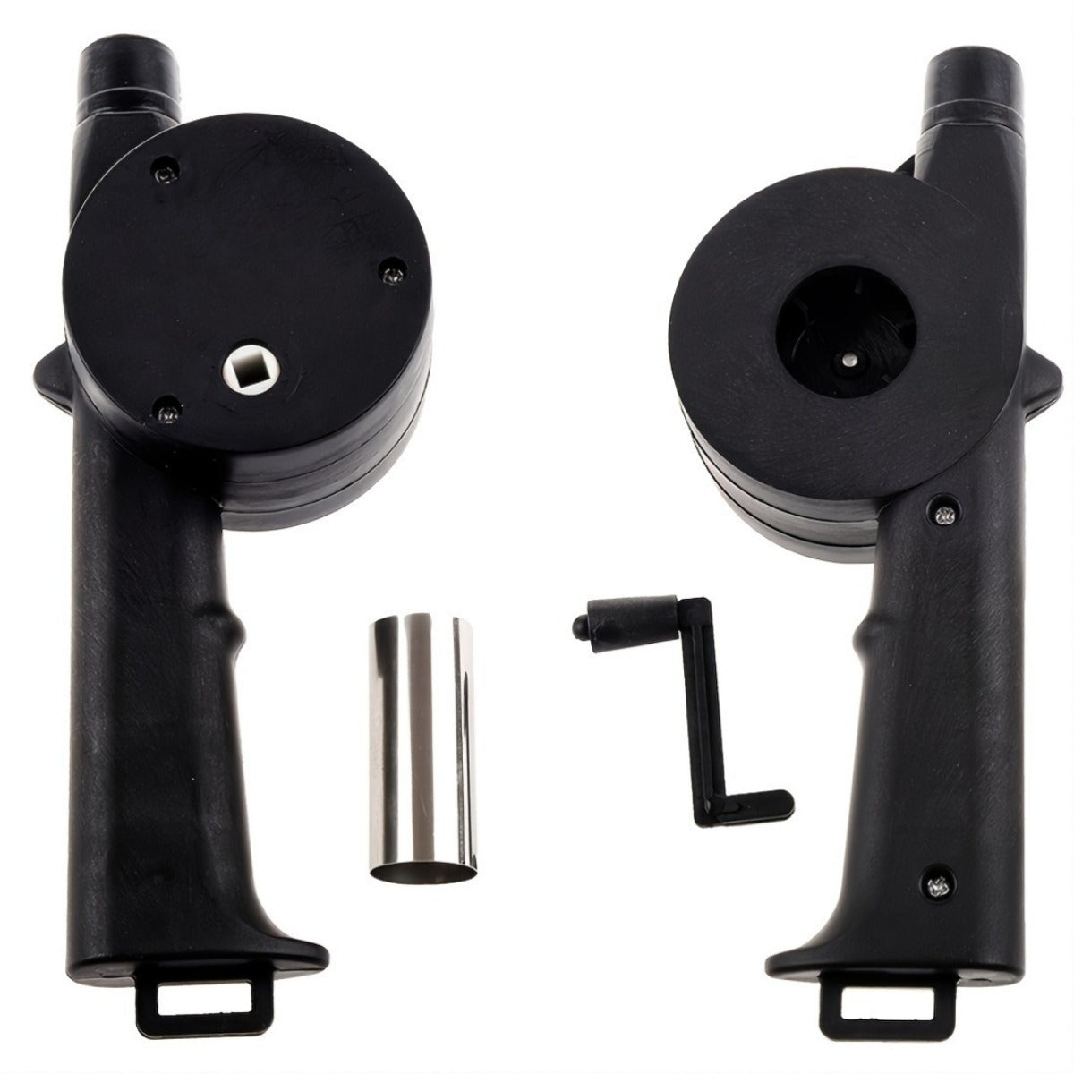 Портативный ручной вентилятор-воздуходувка для гриля на костре, не требует батареек