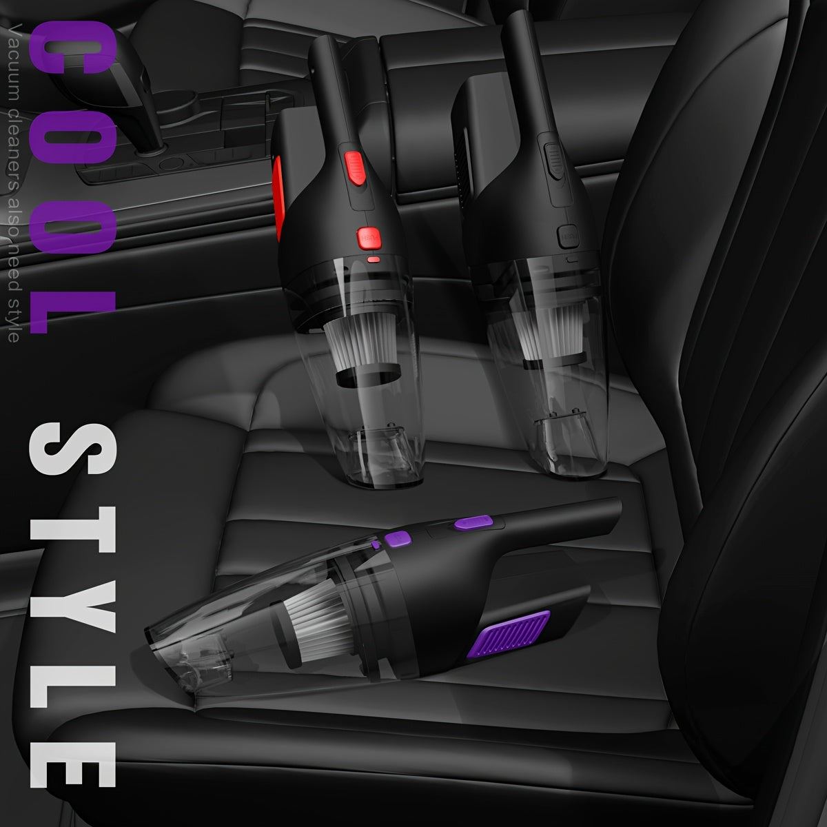 Wireless Car Vacuum Cleaner 6KPa Portable Cordless Dust Ktrap for Home Office Pet