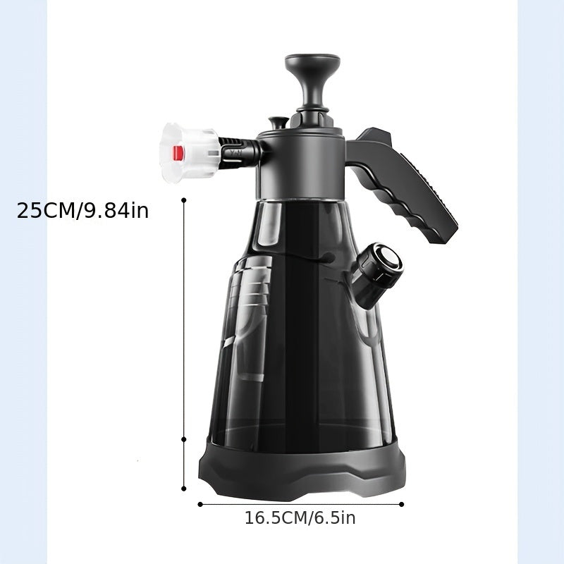 2.3L High Pressure Garden Sprayer with Foam and Water Spray Heads Handheld Car Wash Watering Can
