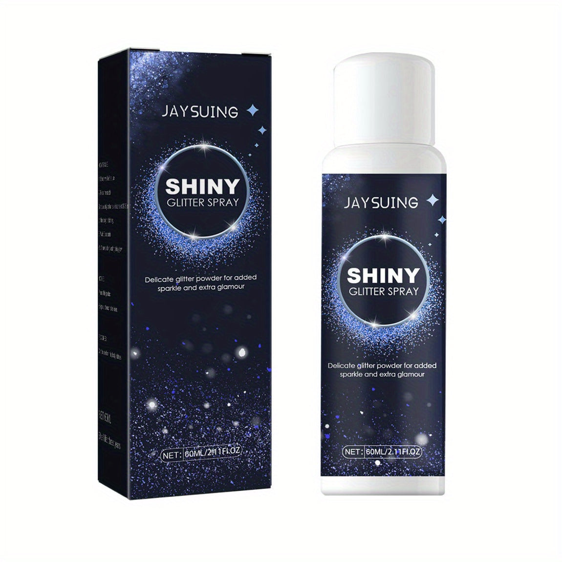 Unisex Silver Glitter Hairspray Shimmer Hair Body Highlight Spray for Parties