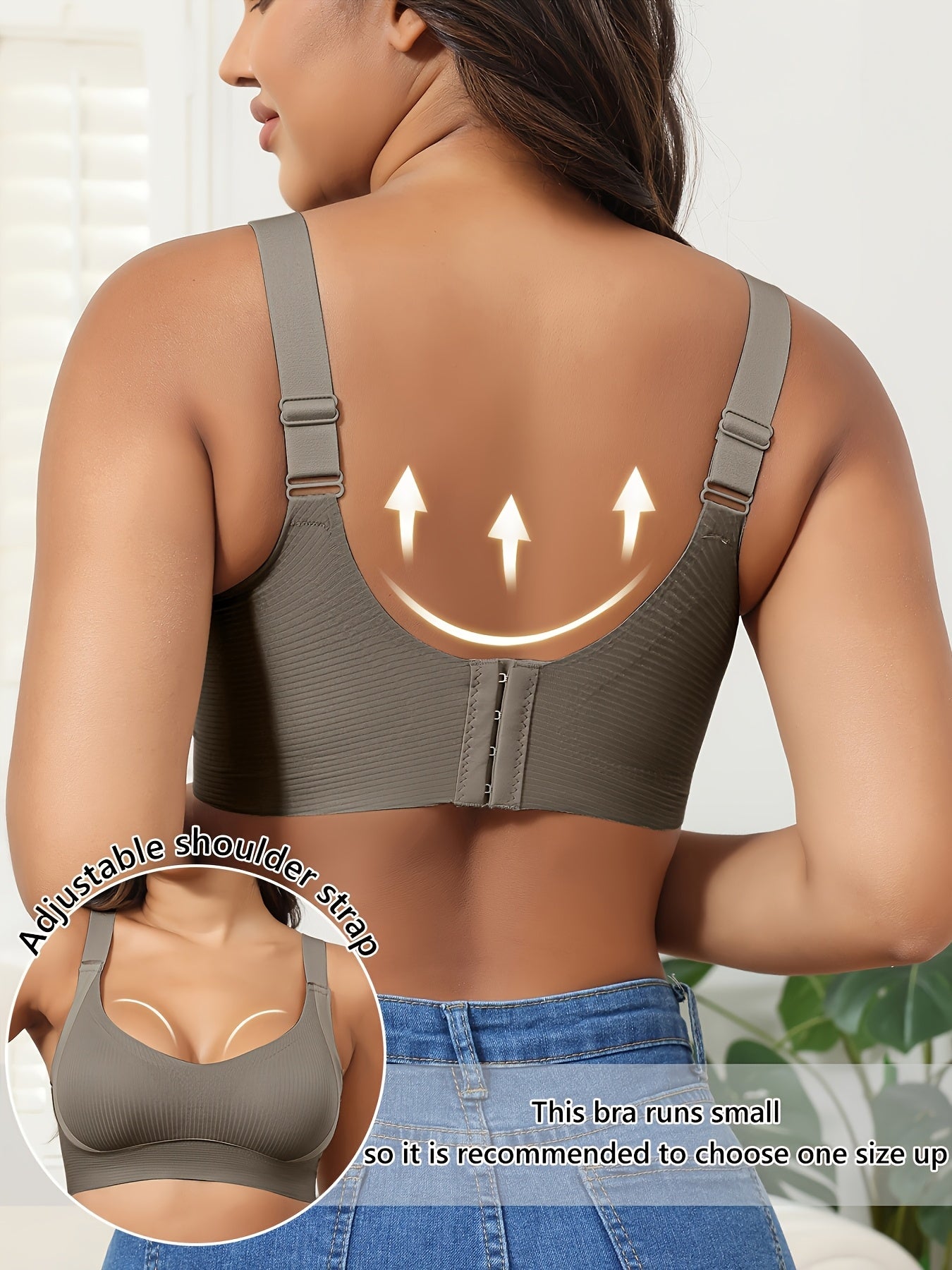 Women's Seamless Cotton Bra Pack Comfortable Support No Underwire Black White Beige