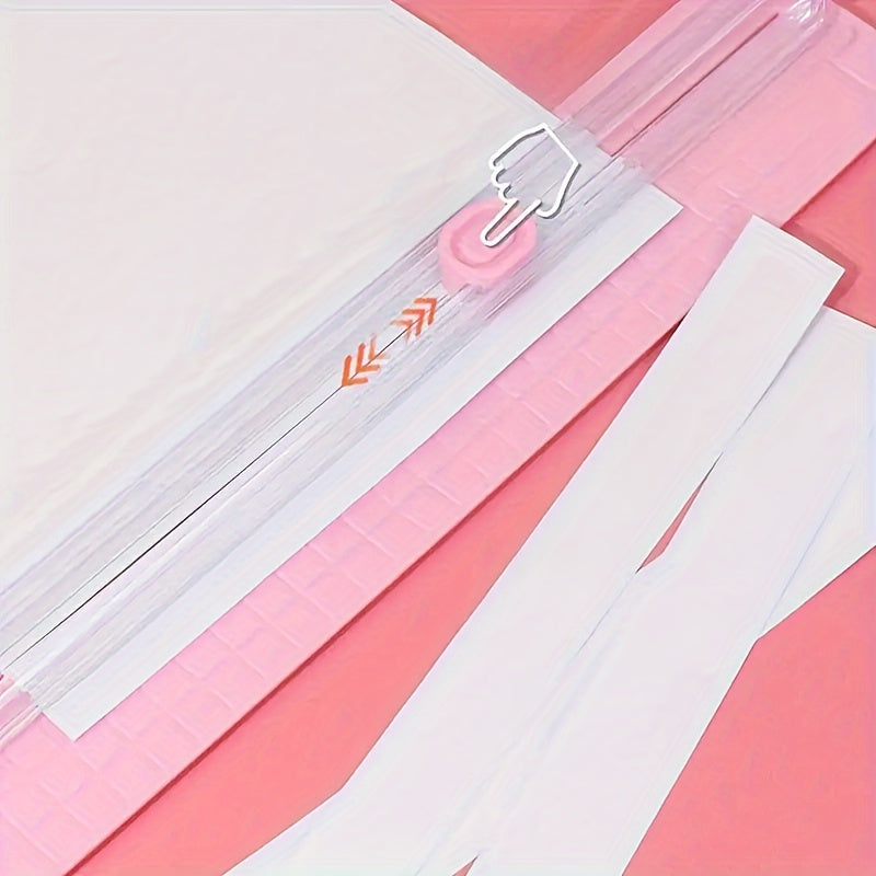 Portable Paper Cutter for A3/A4 Paper, Precision Trimmer, Plastic Office and School Tool