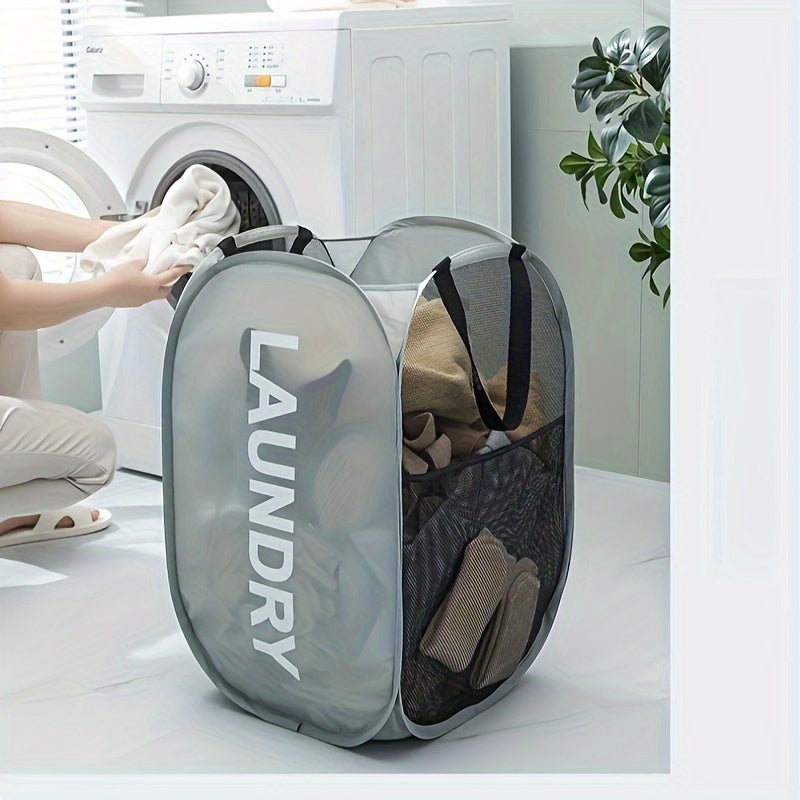 Tarmoqli tomonlari bilan buklanuvchi kir yuvish savati, hammom, yotoqxona, yotoqxonalar uchun portativ kiyimlar qutisi
