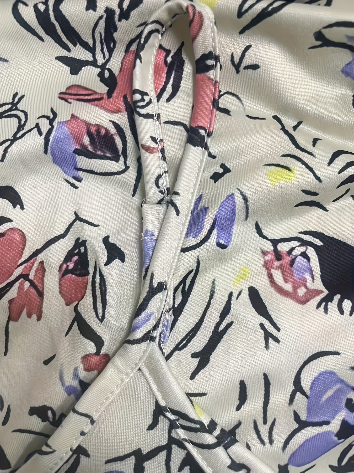 Plus Size Women's Floral Print Sleeveless Jumpsuit with Pockets