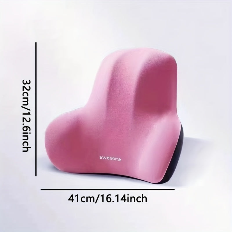 Пена с памятью для офисного кресла, подушка для поясницы, нескользящая, моющаяся, подушка для спинки и сиденья