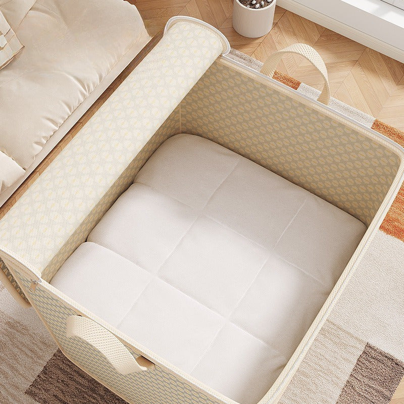 Foldable Storage Bag Waterproof Soft Fabric with Wide Handles for Clothing Bedding Toys