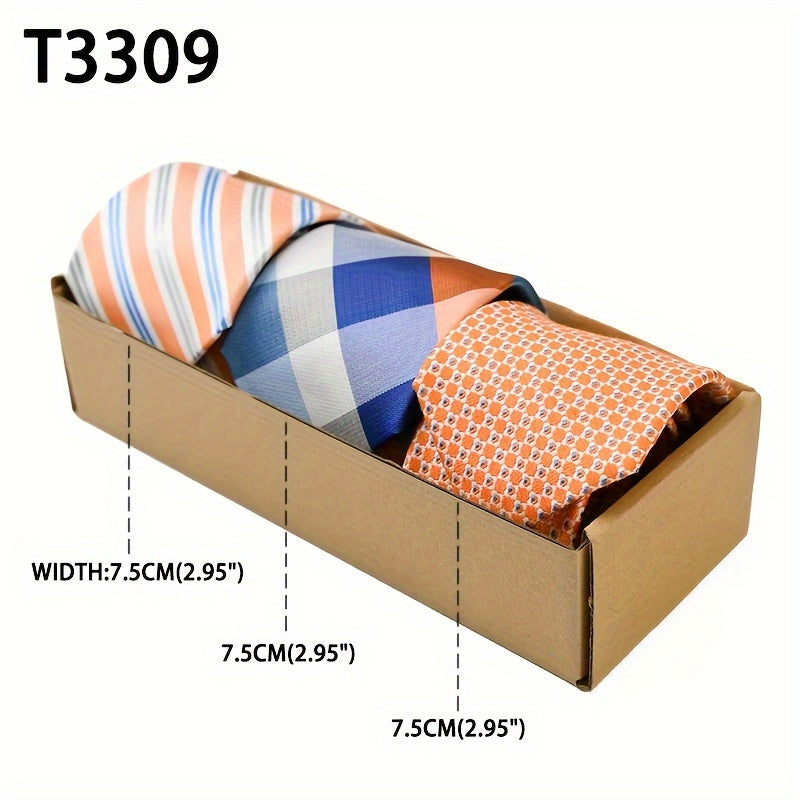 Men's Floral Pattern Tie Set for Weddings Groomsmen and Gifts