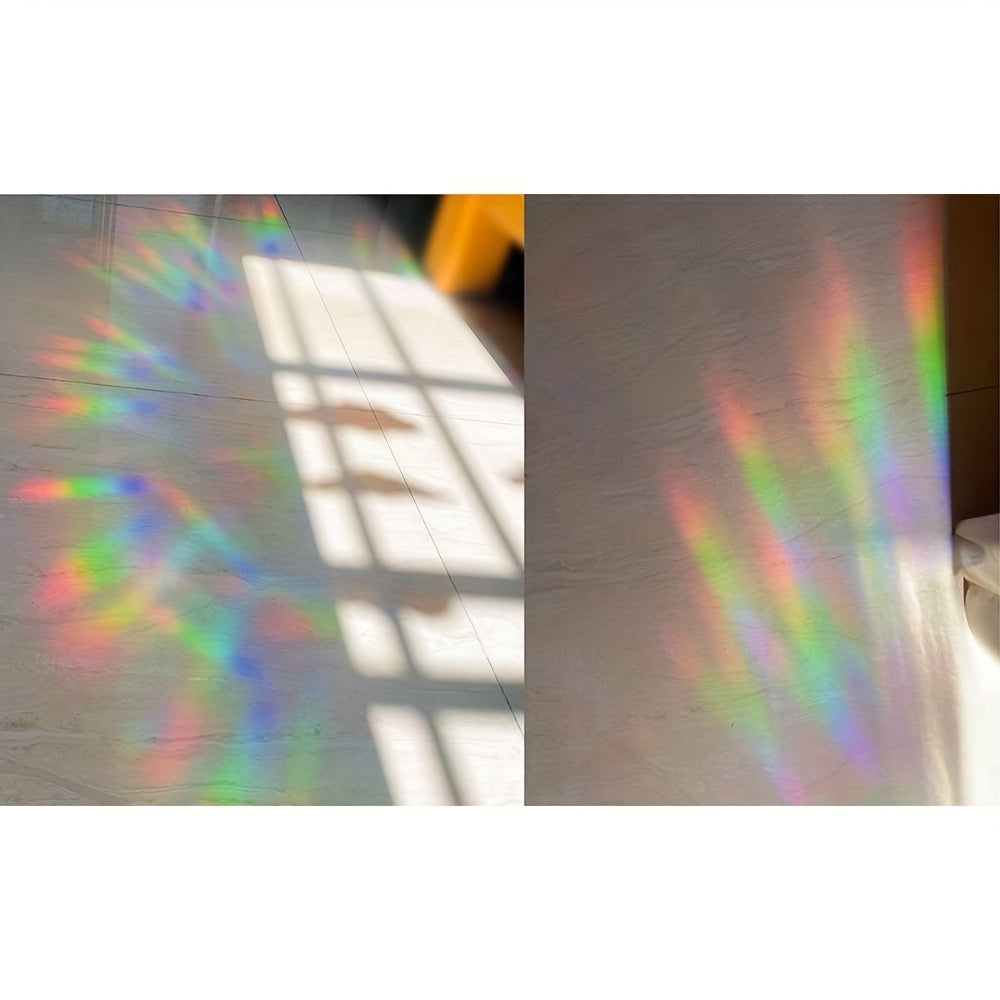 Rainbow Flower Window Clings Set of 13 Reusable Bird Collision Decals