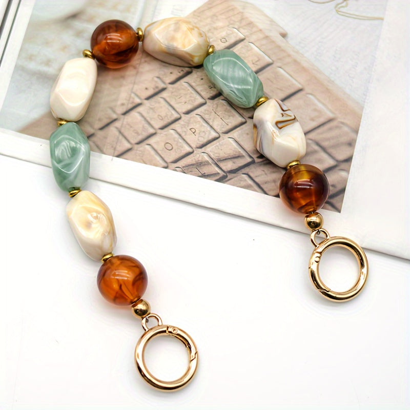 YINGHUA ikki dona rezina bezakli sumka zanjiri - qisqa, retro va nafis aksessuar, osonlik bilan olib tashlanishi mumkin. Ushbu zanjir ayollar sumkalari uchun mo'ljallangan bo'lib, kiyimingizga uslub qo'shadi.