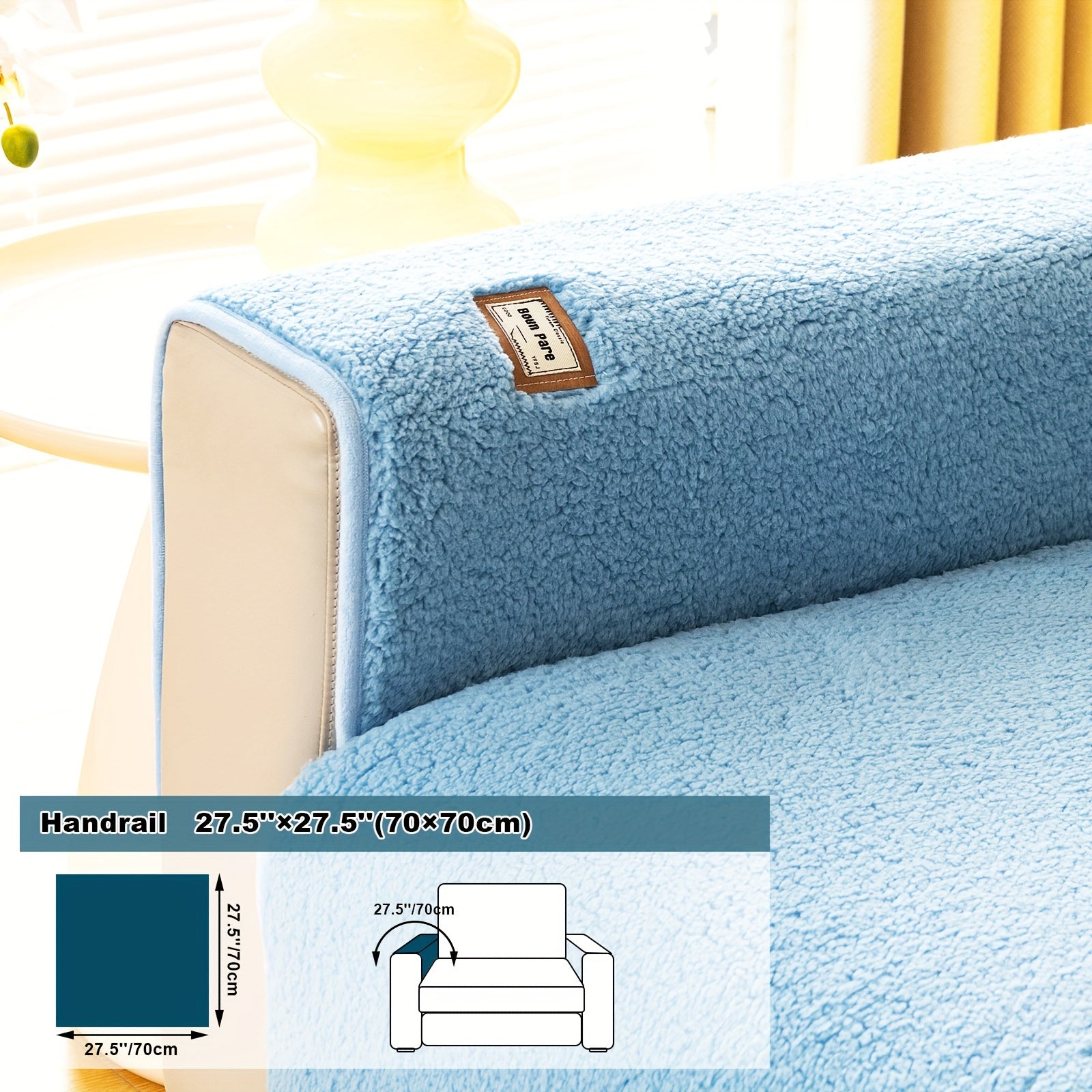 Чехол на диван для питомцев, толстый, нескользящий, плюшевый, защитный для мебели