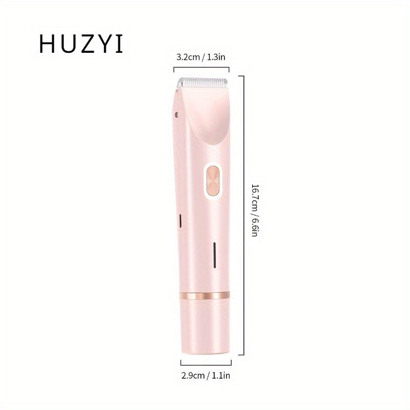 2-in-1 women's electric hair shaver face arms thighs body USB rechargeable lithium battery